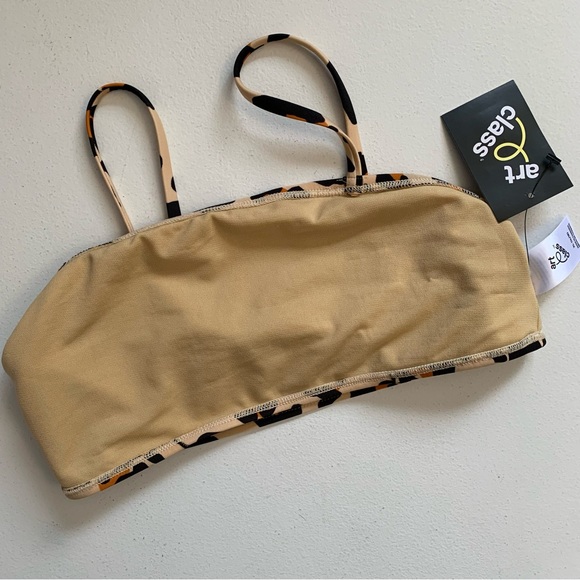 Art Class Cheetah Print Bikini Top Girl’s Size XL NWT - Picture 6 of 11